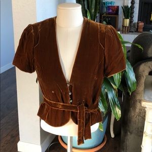 Cynthia Vincent Velvet Top